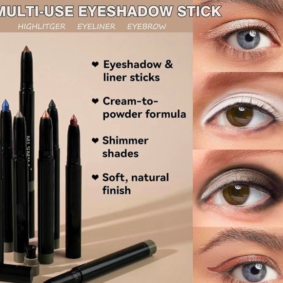 NEW IN BOX Laura Geller Make it a Double Eyeshadow Stick ~Champagne~Double sided - Picture 3 of 6